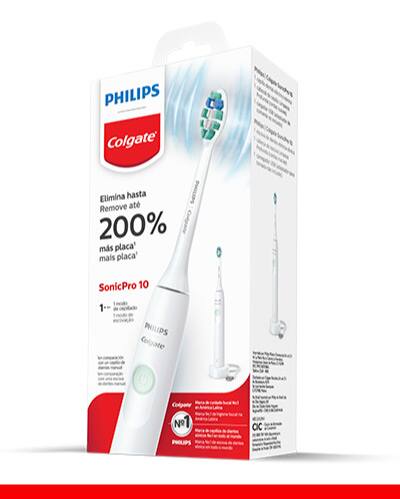 Philips Colgate SonicPro 10. Elimina hasta un 200% más de placa