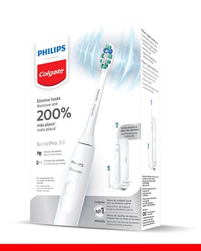 Philips Colgate SonicPro 30. Protege tus dientes y ayuda a mejorar la salud de tus encías con un cepillado suave y eficaz