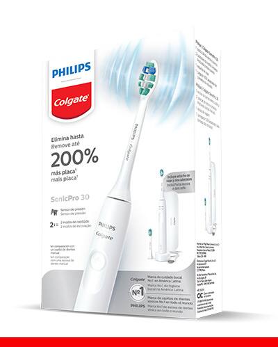 Philips Colgate SonicPro 30. Protege tus dientes y ayuda a mejorar la salud de tus encías con un cepillado suave y eficaz