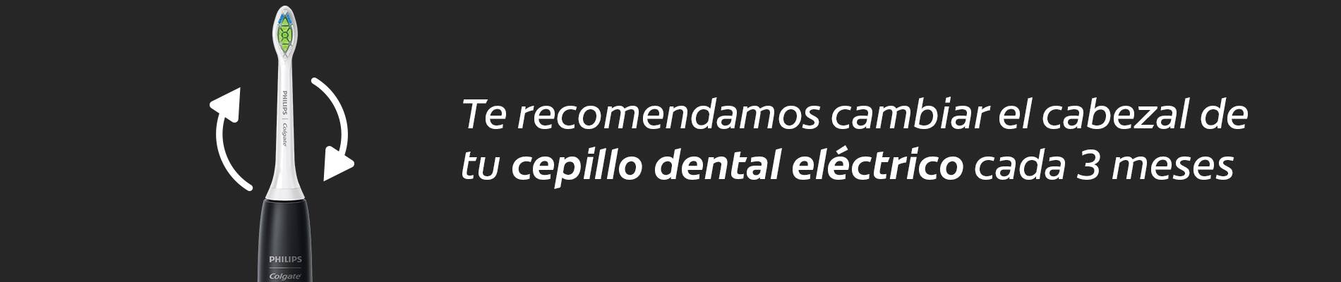 Cambia el cabezal de tu cepillo dental eléctrico cada 3 meses