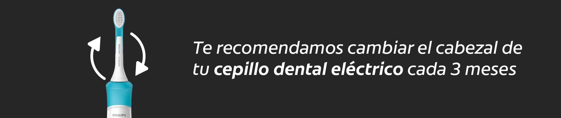 Cambia el cabezal de tu cepillo dental eléctrico cada 3 meses