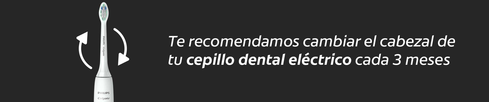 Cambia el cabezal de tu cepillo dental eléctrico cada 3 meses