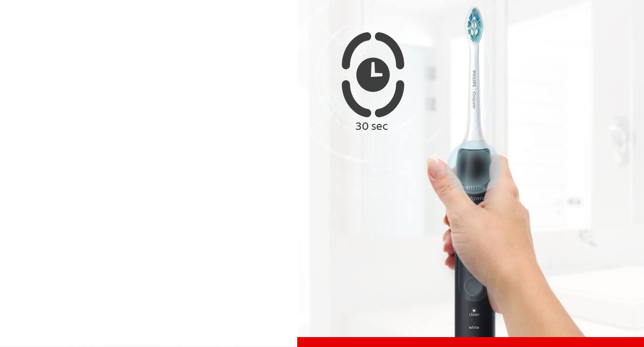 Control de doble botón. Su control dual facilita una selección más sencilla de los modos de cepillado