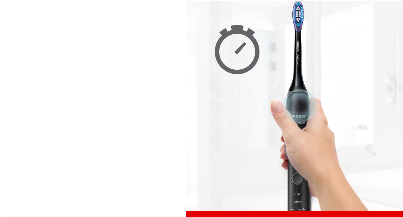 philips-colgate-sonicpro-70-product-benefits-8 Temporizador inteligente. Su temporizador de 2 minutos asegura que te cepilles durante el tiempo recomendado por los dentistas