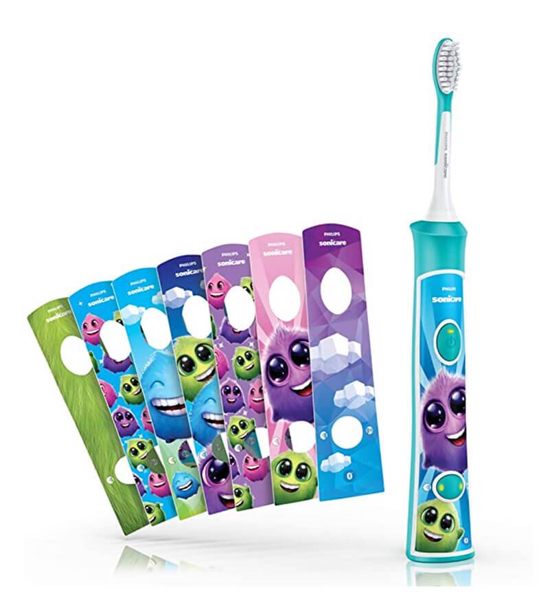 Philips Colgate SonicPro Kids | Cepillo de dientes eléctrico | Calcomanias para personalizar su cepillo