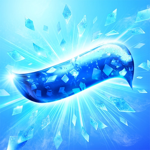 The Colgate MaxFresh toothpaste with cooling crystals bursting out from the paste