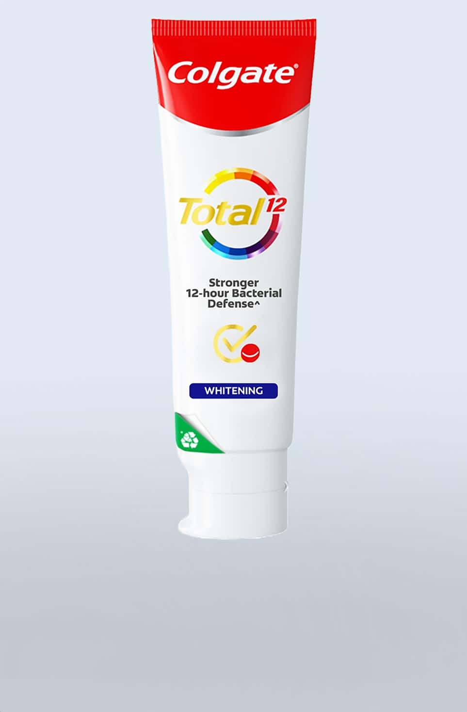 colgate total whitening toothpaste packshot