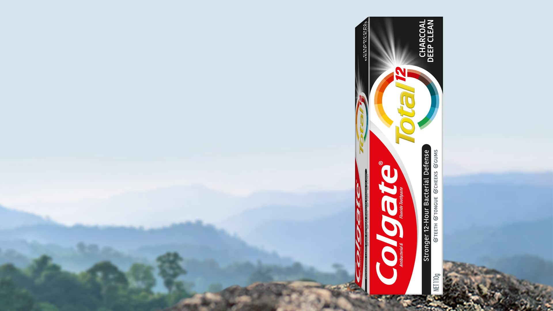 colgate total mountain forest background