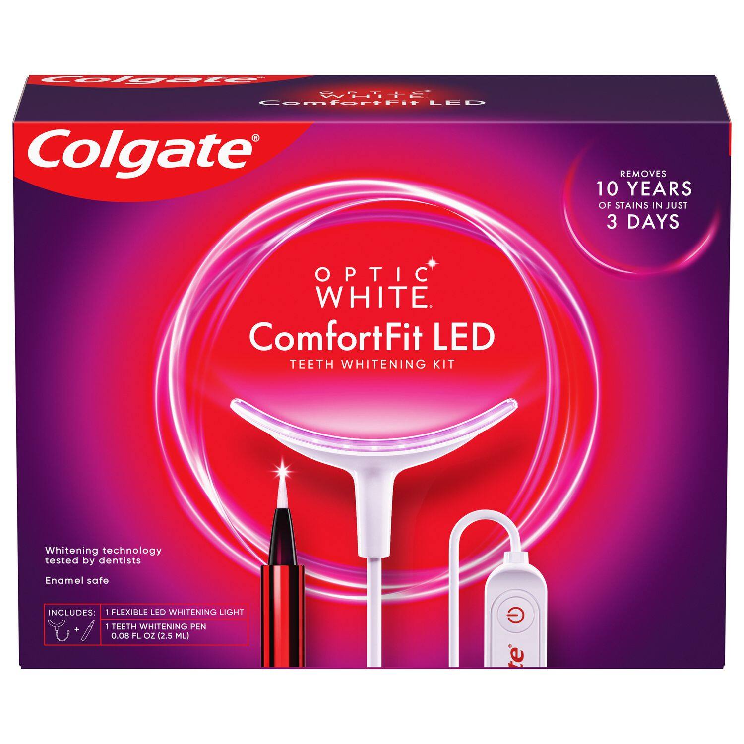 Optic White® ComfortFit LED Teeth Whitening Kit | Colgate®