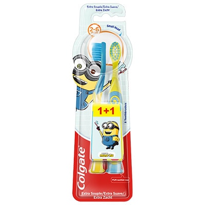 Escova Colgate Minions & Trolls 2-6 anos