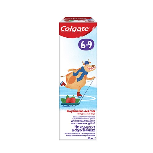 Colgate 6-9 Клубника-мята Детская Зубная Паста С Фторидом