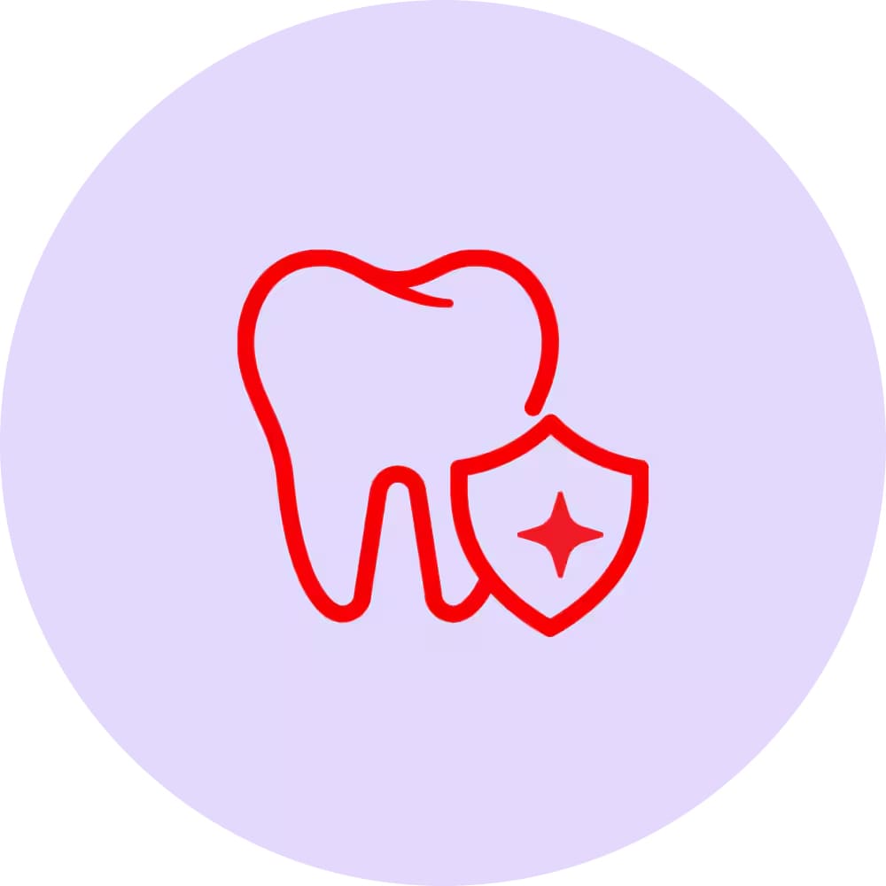 Tooth and shield icon to illustrate clinically tested