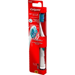 Colgate<sup>®</sup> 360°<sup>®</sup> Optik Beyaz™ Titreşimli Diş Fırçası