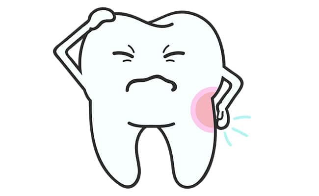 ağrılı diş illüstrasyonu
