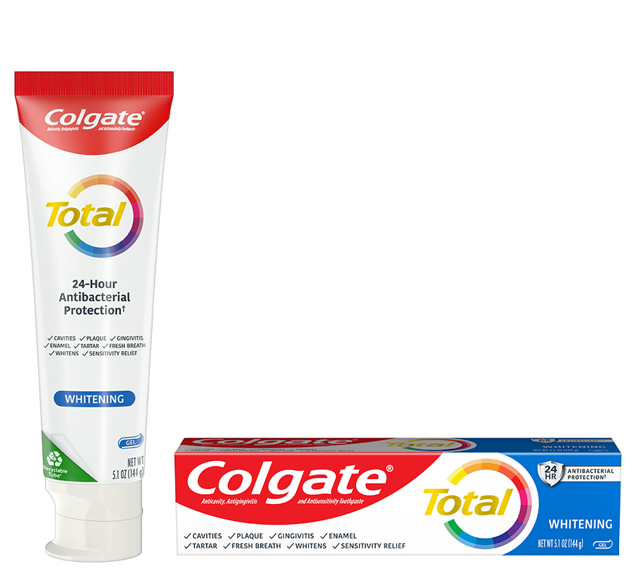 Packshot of Colgate Total Whitening<sup>™</sup> Gel